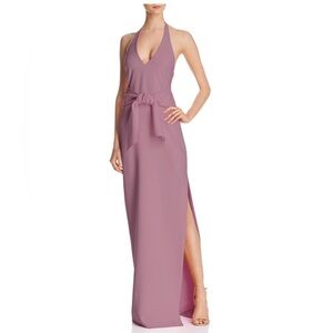 Likely Stapleton Tie Waist Halter Maxi Gown Dress, Size 8